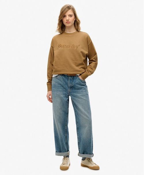 Buzo Cerrado Para Mujer Emb Core Logo Loose Crew