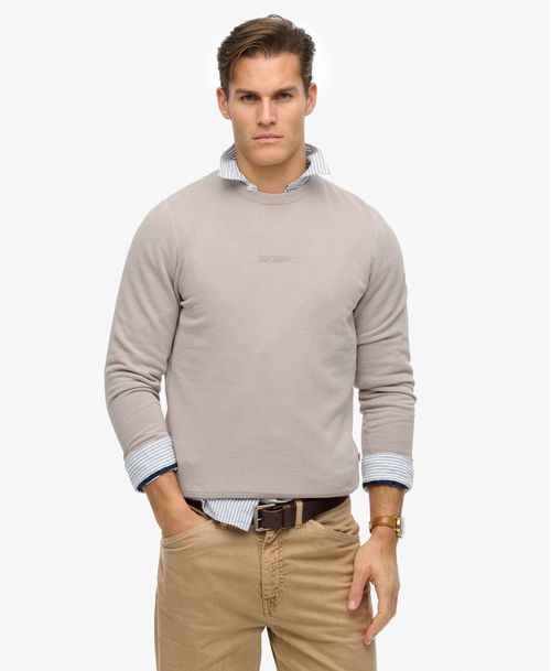 Buzo Cerrado Para Hombre Micro Logo Crew