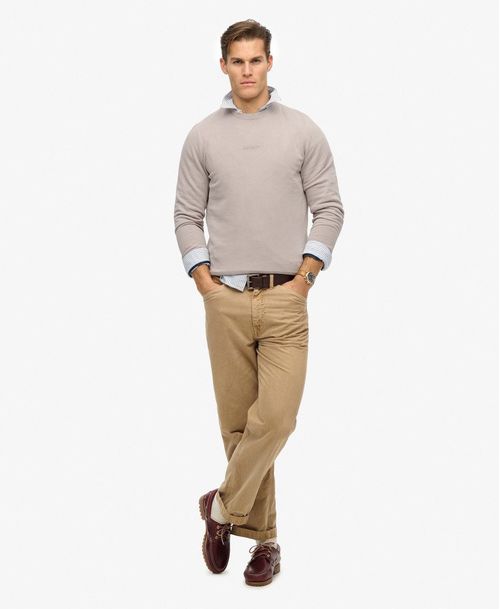 Buzo Cerrado Para Hombre Micro Logo Crew