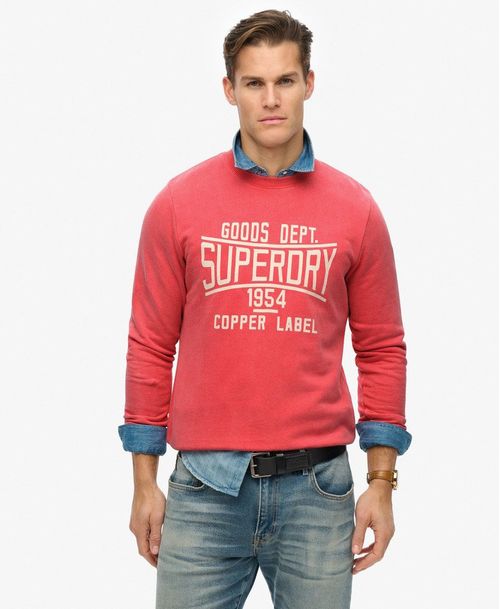 Buzo Cerrado Para Hombre Vintage Wash Relaxed Crew