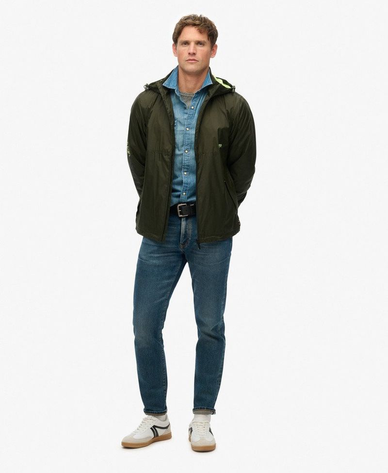 Chaqueta-Rompe-Vientos-Para-Hombre-Hooded-Logo-Superdry