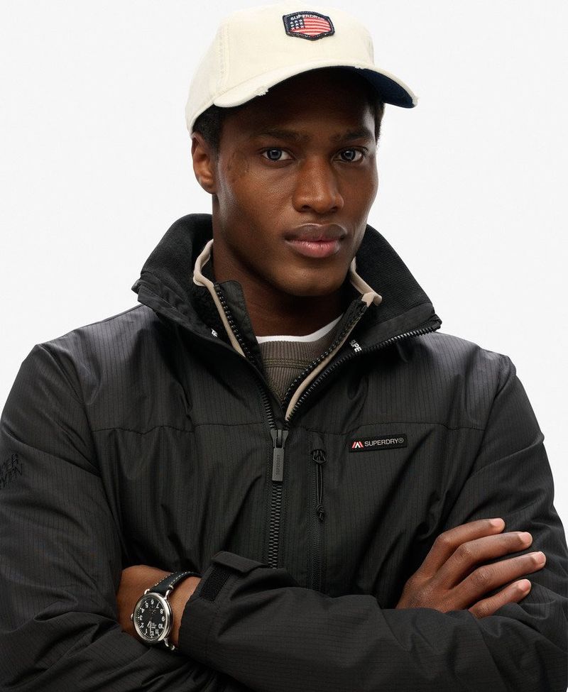 Chaqueta-Rompe-Vientos-Para-Hombre-Non-Hood-Logo-Superdry