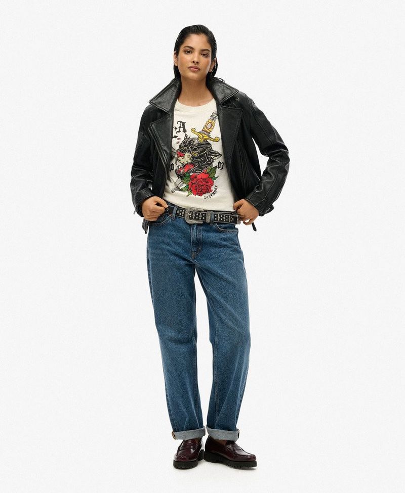 Camiseta-Manga-Corta-Para-Mujer-Neo-Trad-Tattoo-Relaxed-Tee-Superdry