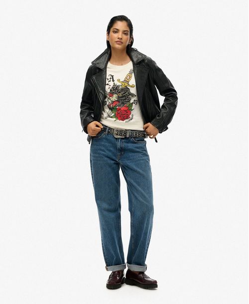 Camiseta Manga Corta Para Mujer Neo Trad Tattoo Relaxed Tee