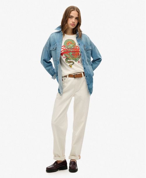 Camiseta Manga Corta Para Mujer Vl Tokyo Relaxed Tee