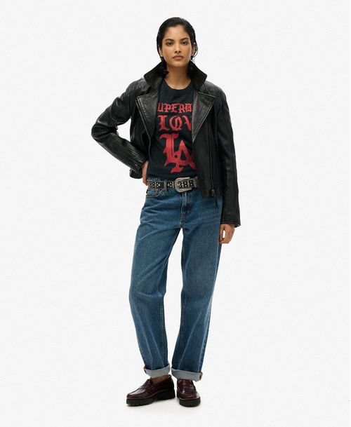 Camiseta Manga Corta Para Mujer City Love Relaxed Tee