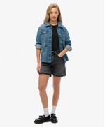 Camiseta-Manga-Corta-Para-Mujer-Essential-Logo-Emb-Tee-Superdry