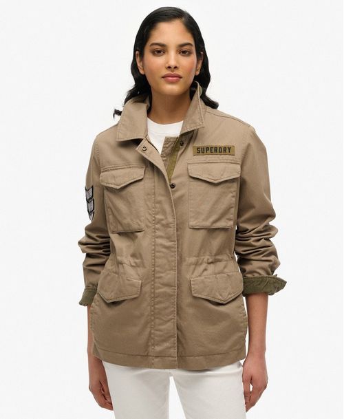 Chaqueta Casual Para Mujer Embellished M65 Military Jkt
