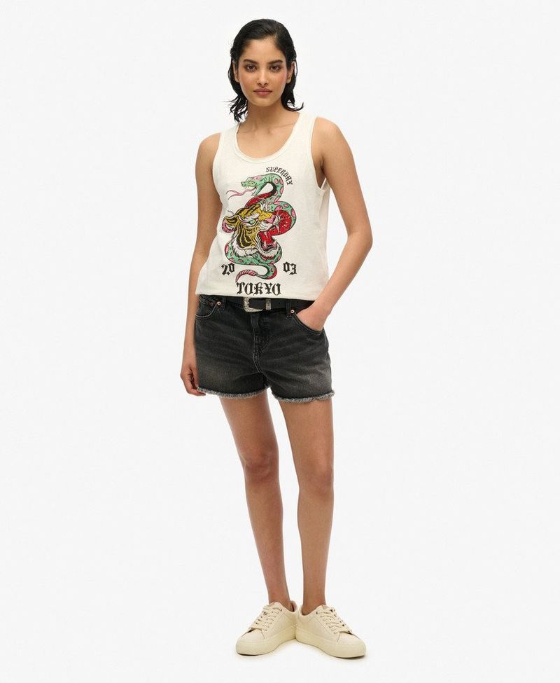 Camiseta-Manga-Corta-Para-Mujer-Neo-Trad-Tattoo-Scoopneck-Tank-Superdry