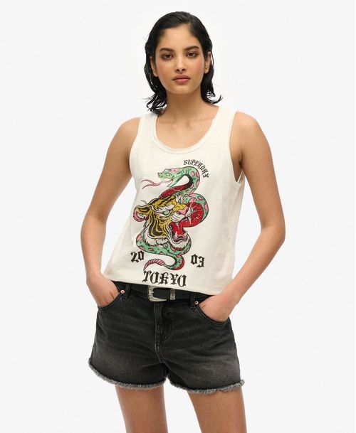 Camiseta Manga Corta Para Mujer Neo Trad Tattoo Scoopneck Tank