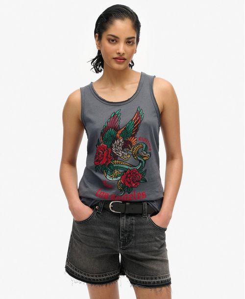 Camiseta Manga Corta Para Mujer Neo Trad Tattoo Scoopneck Tank