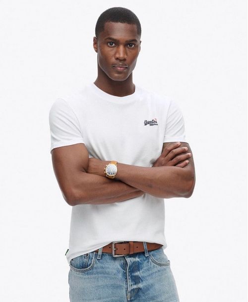 Camiseta Manga Corta Para Hombre Essential Contrast Emb Tee