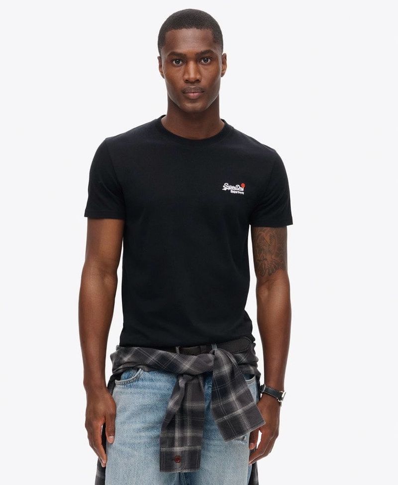Camiseta-Manga-Corta-Para-Hombre-Essential-Contrast-Emb-Tee