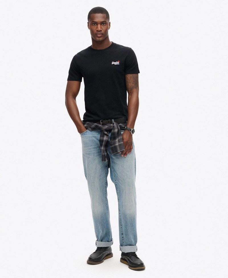 Camiseta-Manga-Corta-Para-Hombre-Essential-Contrast-Emb-Tee