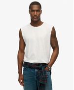 Camiseta-Manga-Corta-Para-Hombre-Raw-Edge-Slub-Tank