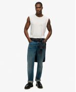 Camiseta-Manga-Corta-Para-Hombre-Raw-Edge-Slub-Tank