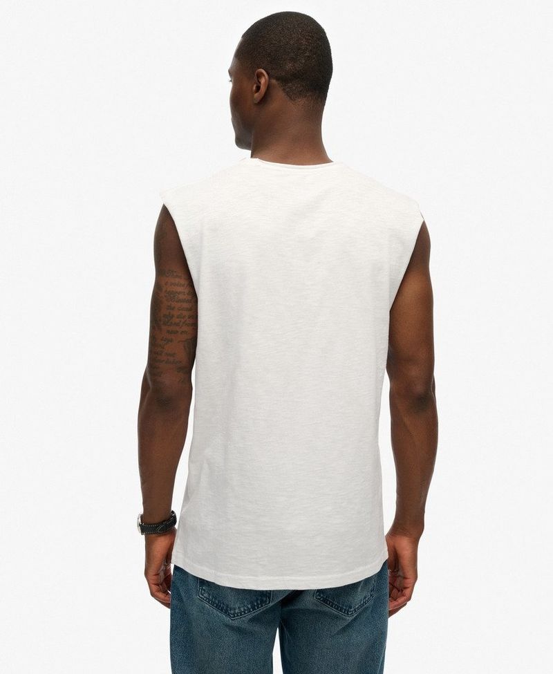 Camiseta-Manga-Corta-Para-Hombre-Raw-Edge-Slub-Tank