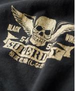 Camiseta-Manga-Corta-Para-Hombre-Biker-Rock-Graphic-Loose-Tee