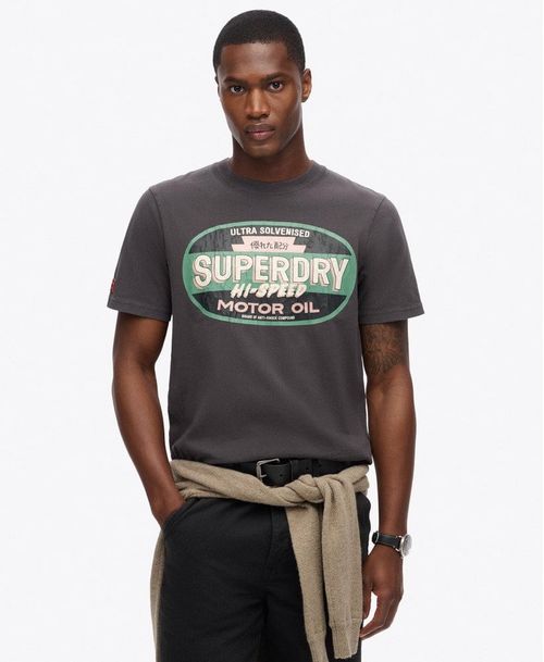 Camiseta Manga Corta Para Hombre Workwear Gasoline Graphic Tee