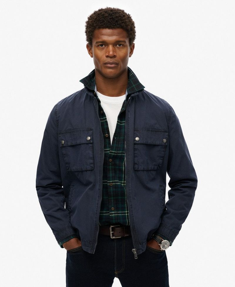 Chaqueta-Casual-Para-Hombre-Essentials-Zip-Thru