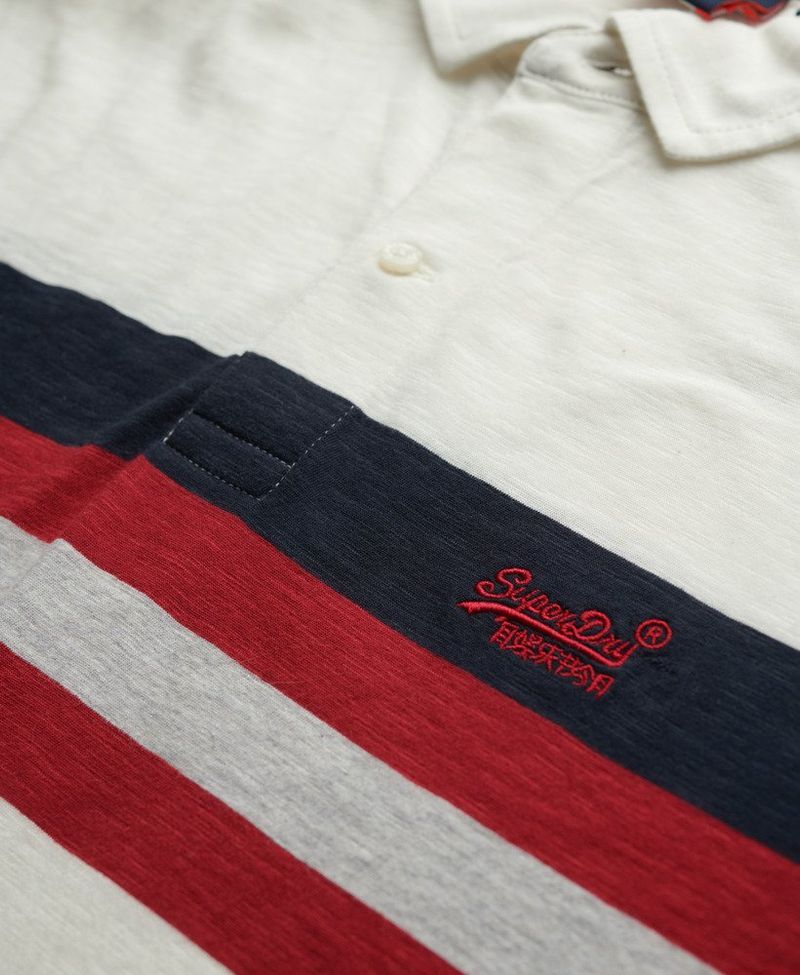 Polo-Manga-Corta-Para-Hombre-Lightweight-Stripe-Jersey
