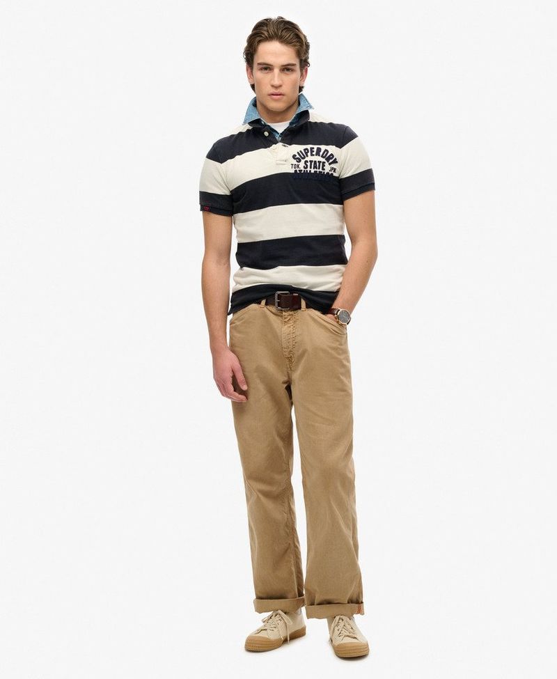 Polo-Manga-Corta-Para-Hombre-Vintage-Athletic-Jersey