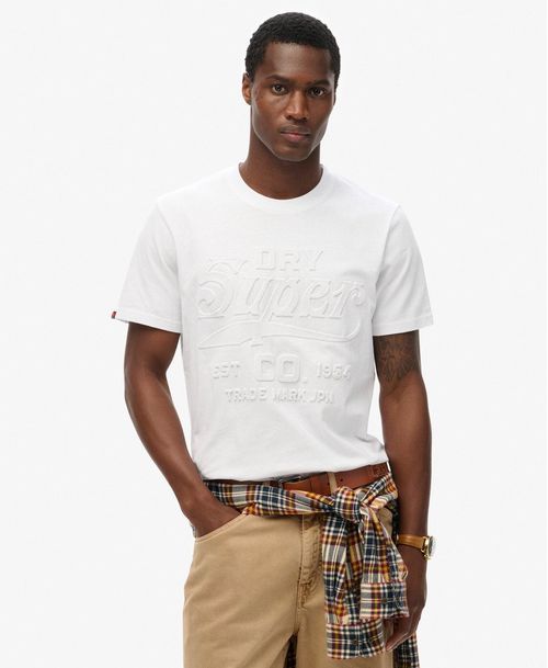 Camiseta Manga Corta Para Hombre Workwear Embossed Relaxed Tee