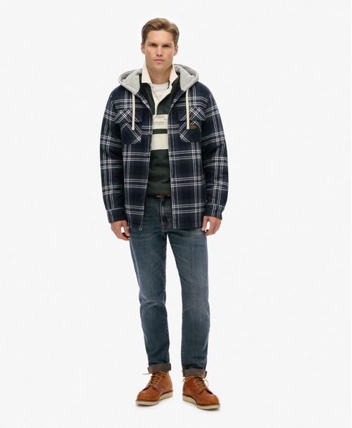 Buzo Abierto Para Hombre Surplus Hooded Check Shirt