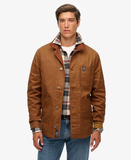 Chaqueta Casual Para Hombre Merchant Waxed Worker Jacket