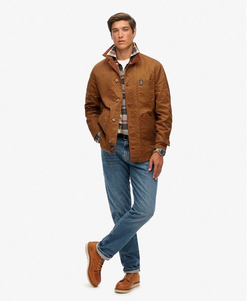 Chaqueta Casual Para Hombre Merchant Waxed Worker Jacket