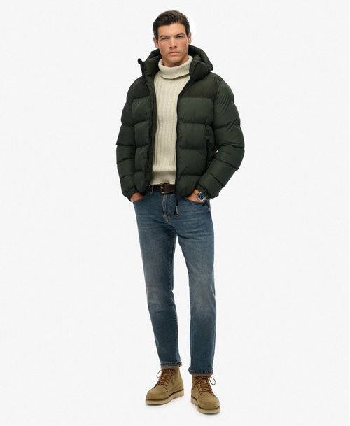 Chaqueta Padded Para Hombre Colourblock Hooded Puffer