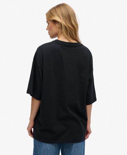 Camiseta Manga Corta Para Mujer Tattoo Embellish Oversized Tee