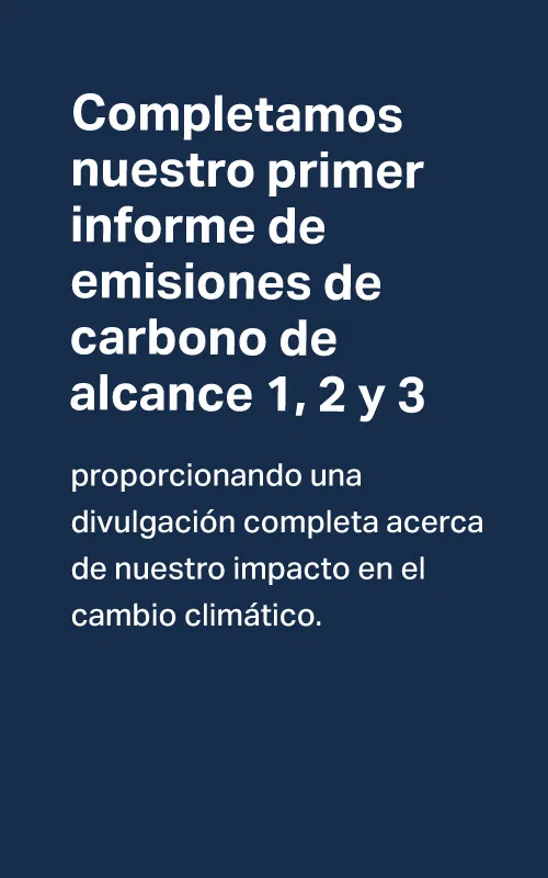 Completamos informe de emisiones de carbono​